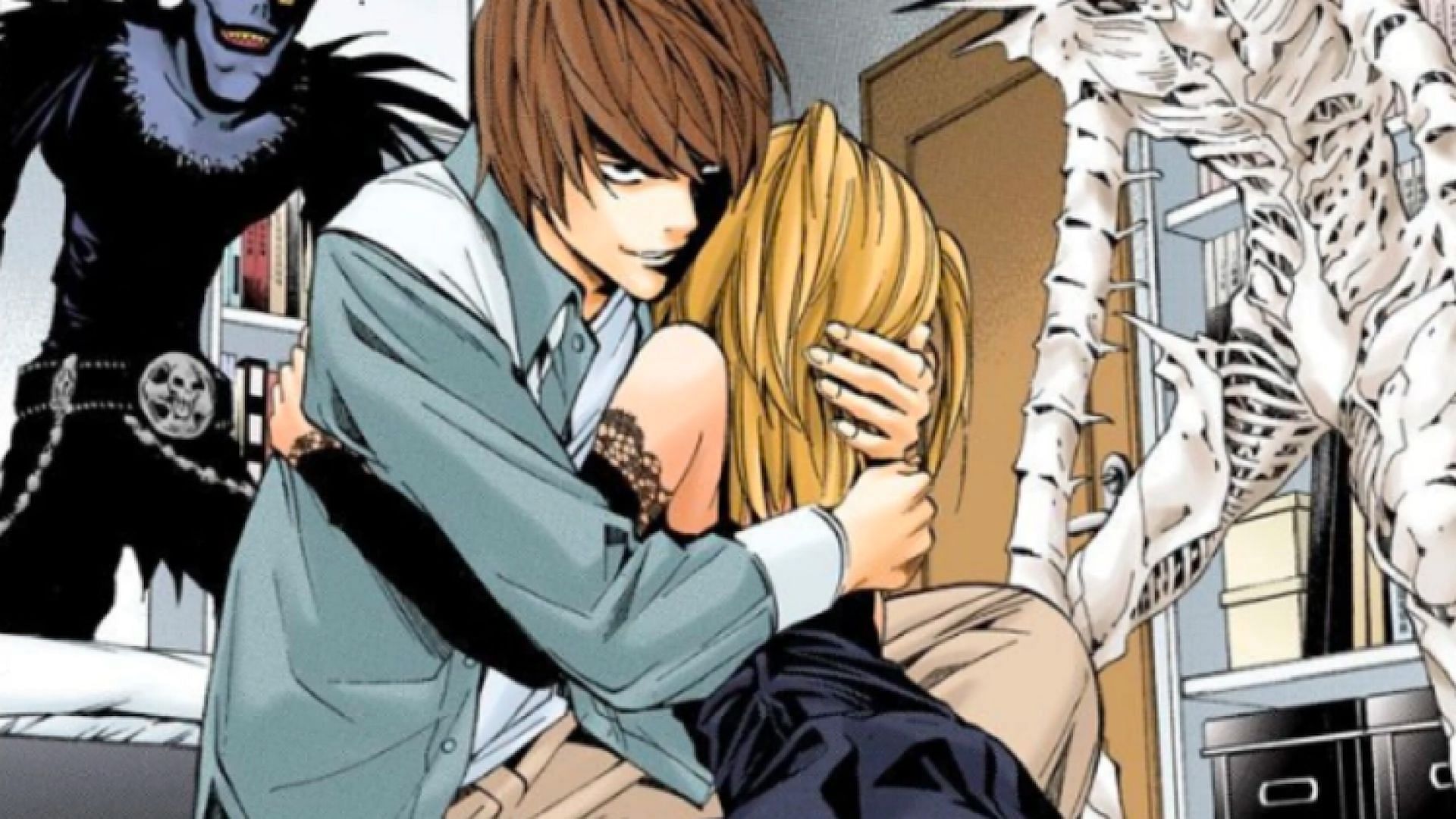 Light manipulating Misa to achieve his goals (Image via Shueisha)